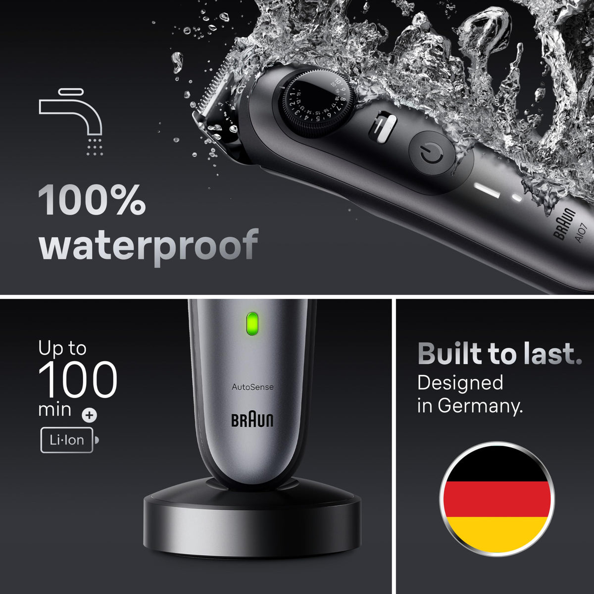 Ear and nose trimmer head from Braun grooming kit