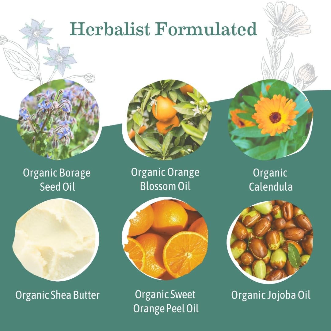 Earth Mama Belly Butter 8oz application on skin