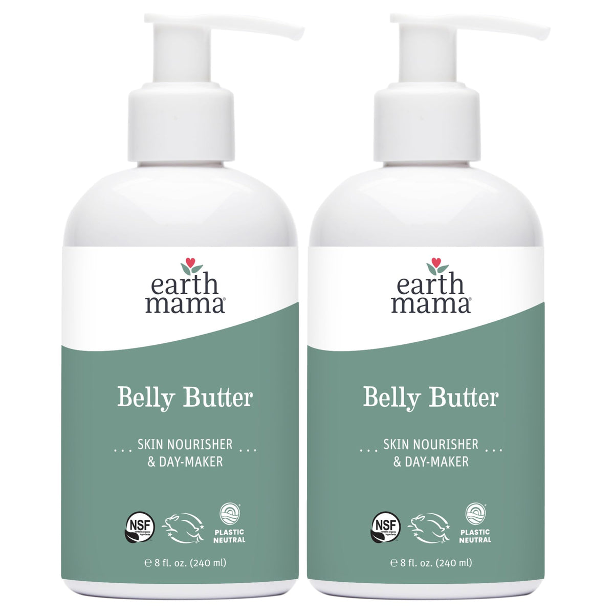 Earth Mama Belly Butter 8oz front view with packaging