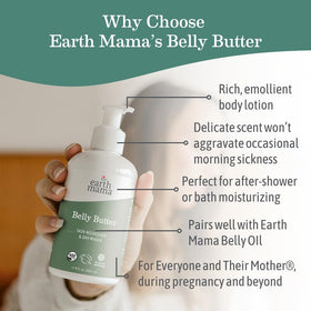 Earth Mama Belly Butter 8oz side view showing texture