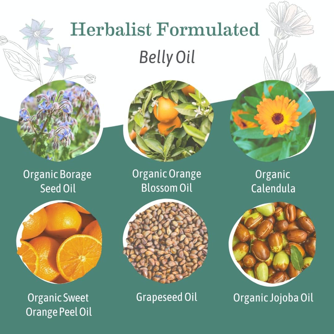 Earth Mama Belly Butter applied on skin, showing smooth texture