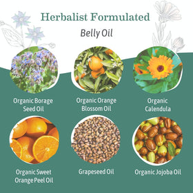 Earth Mama Belly Butter applied on skin, showing smooth texture