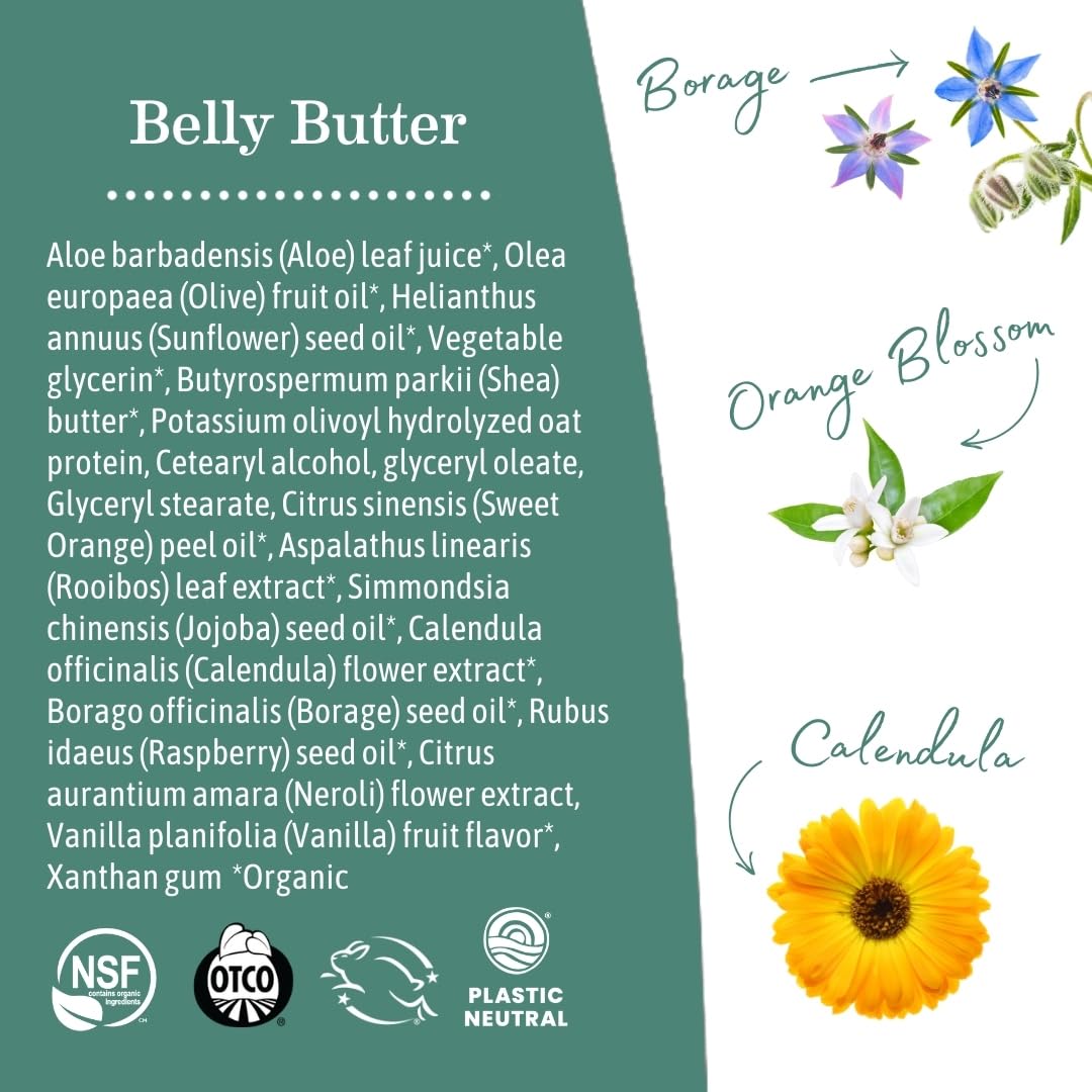 Earth Mama Belly Butter in a bathroom setting