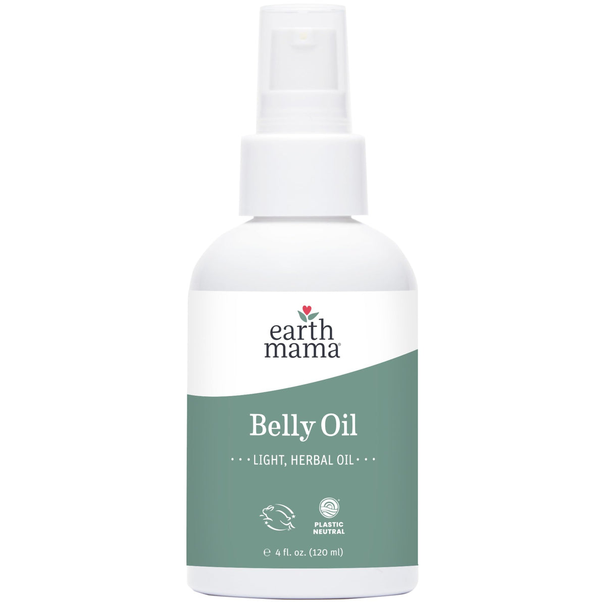 Earth Mama Belly Oil 4 fl oz bottle front view
