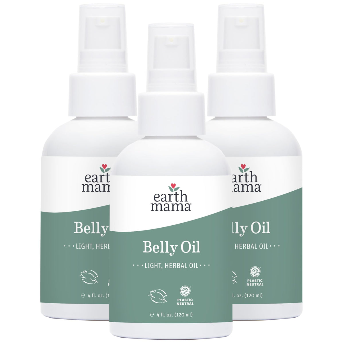 Earth Mama Belly Oil 4 oz bottle front view