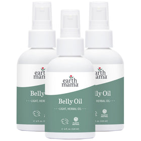 Earth Mama Belly Oil 4 oz bottle front view