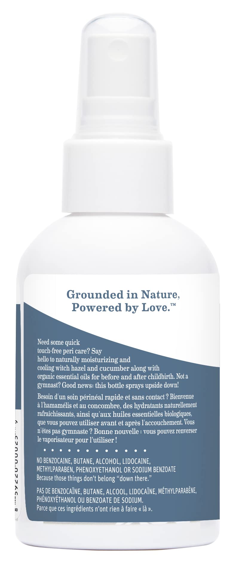 Earth Mama Herbal Perineal Spray next to organic perineal balm