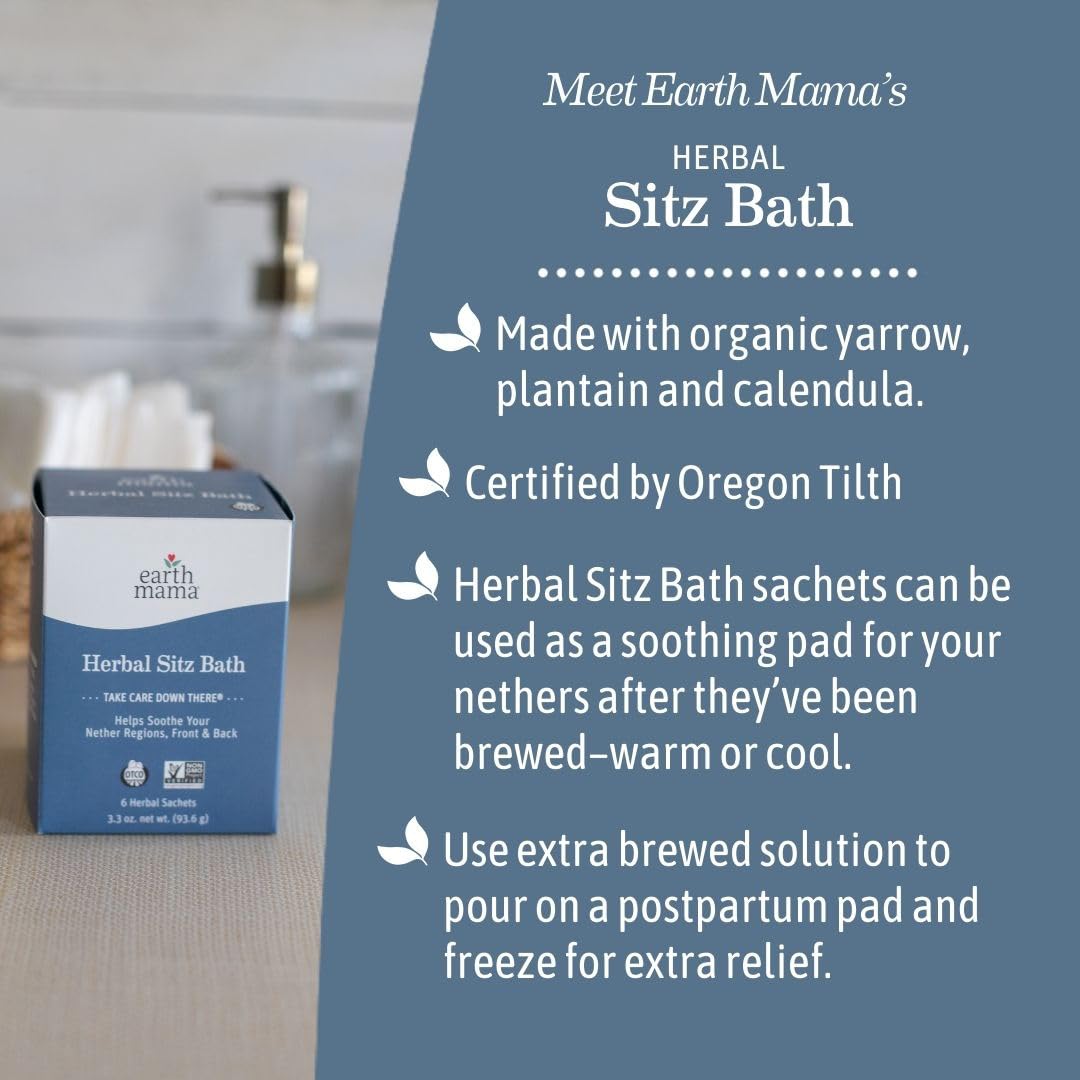 Earth Mama Herbal Sitz Bath with Organic Perineal Balm