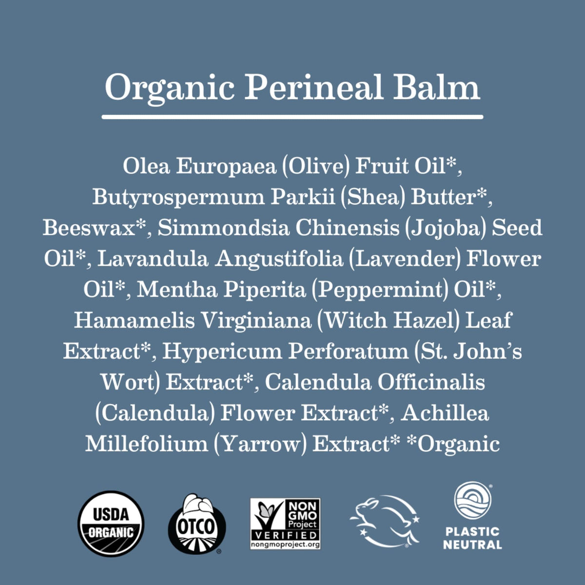 Earth Mama Perineal Spray ingredients list