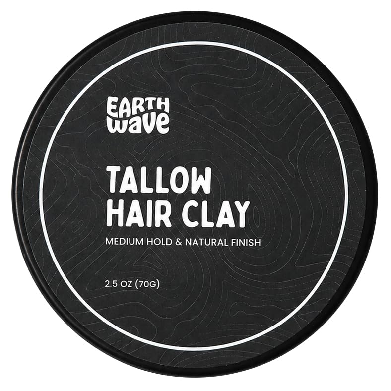Earth Wave Tallow Hair Clay 2.5 oz front view