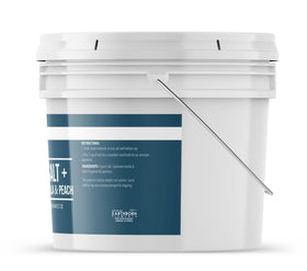 Earthborn Elements Epsom Salt bucket side view showing dimensions