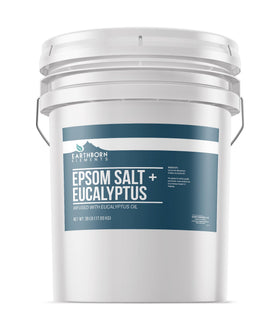 Earthborn Elements Eucalyptus Epsom Salt 5 Gallon Bucket front view