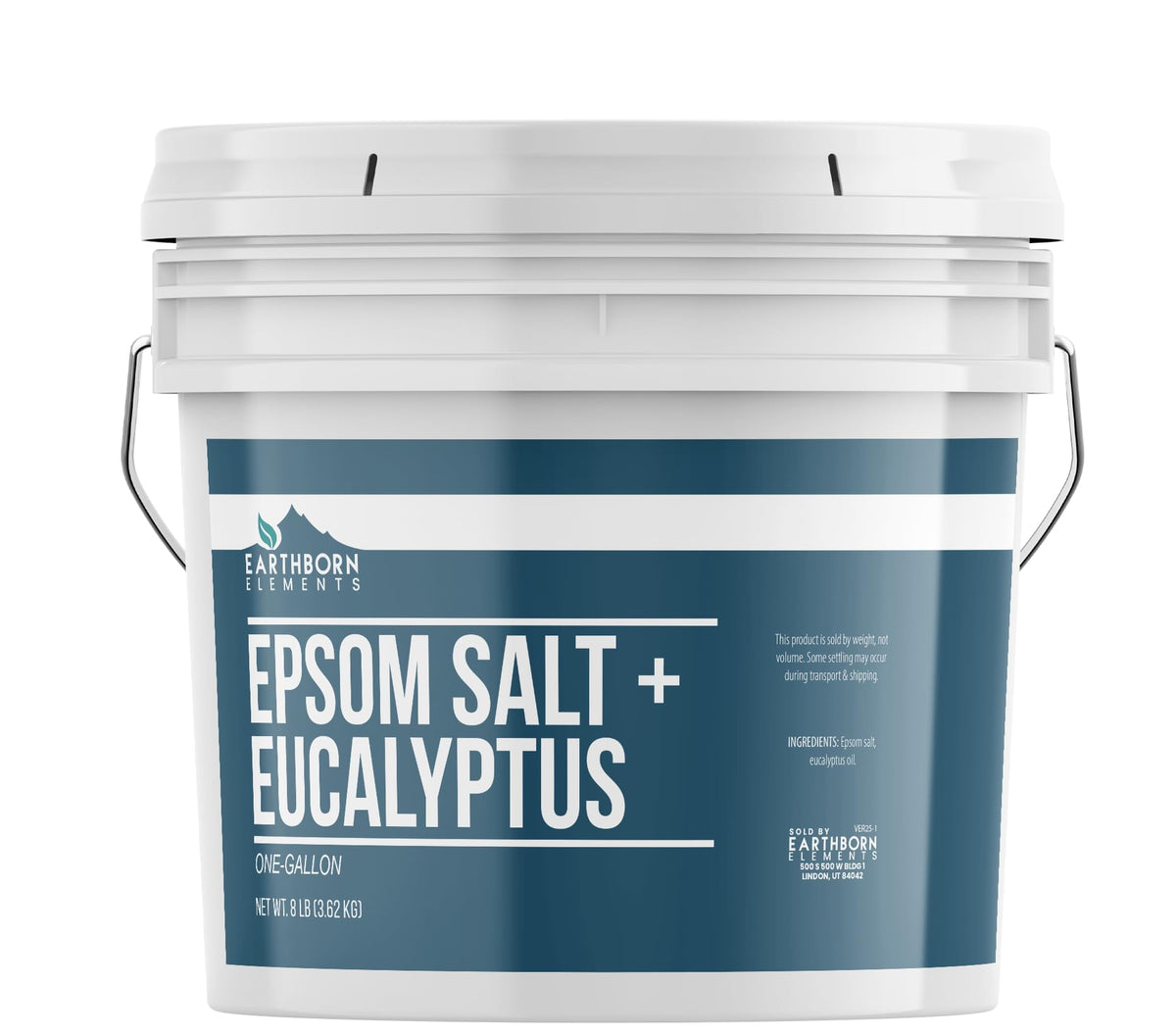 Earthborn Elements Eucalyptus Epsom Salt 8 lb front view
