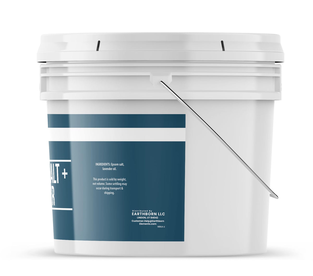 Earthborn Elements Lavender Epsom Salt in a bath setting