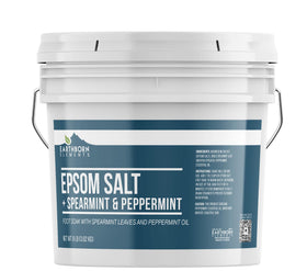 Earthborn Elements Spearmint & Peppermint Foot Soak 1 Gallon bucket front view