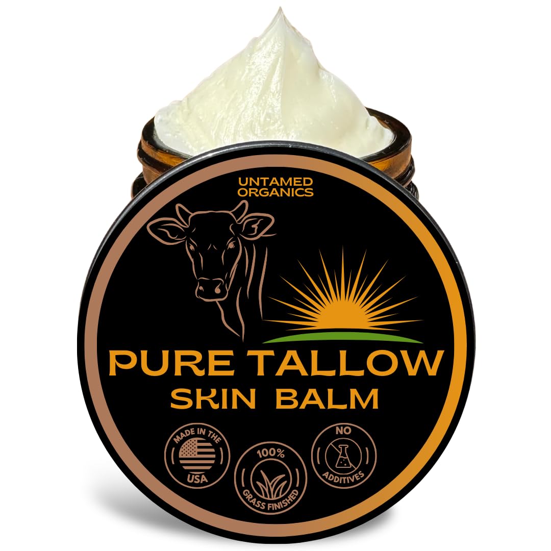 Earthborn Organics Pure Tallow Balm 2 oz jar front view