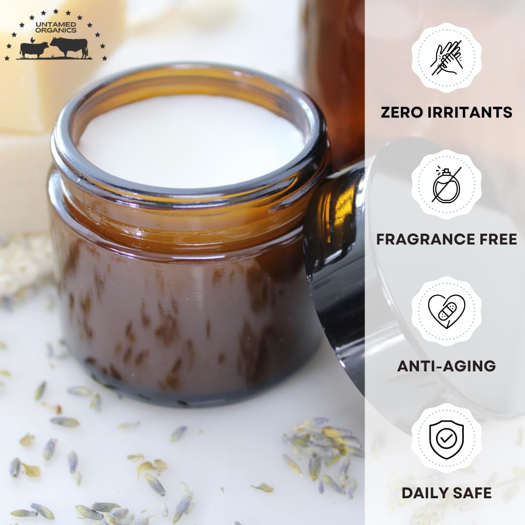 Earthborn Organics Pure Tallow Balm in a bathroom setting