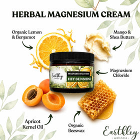 Earthley Wellness Magnesium Lotion 4oz side view