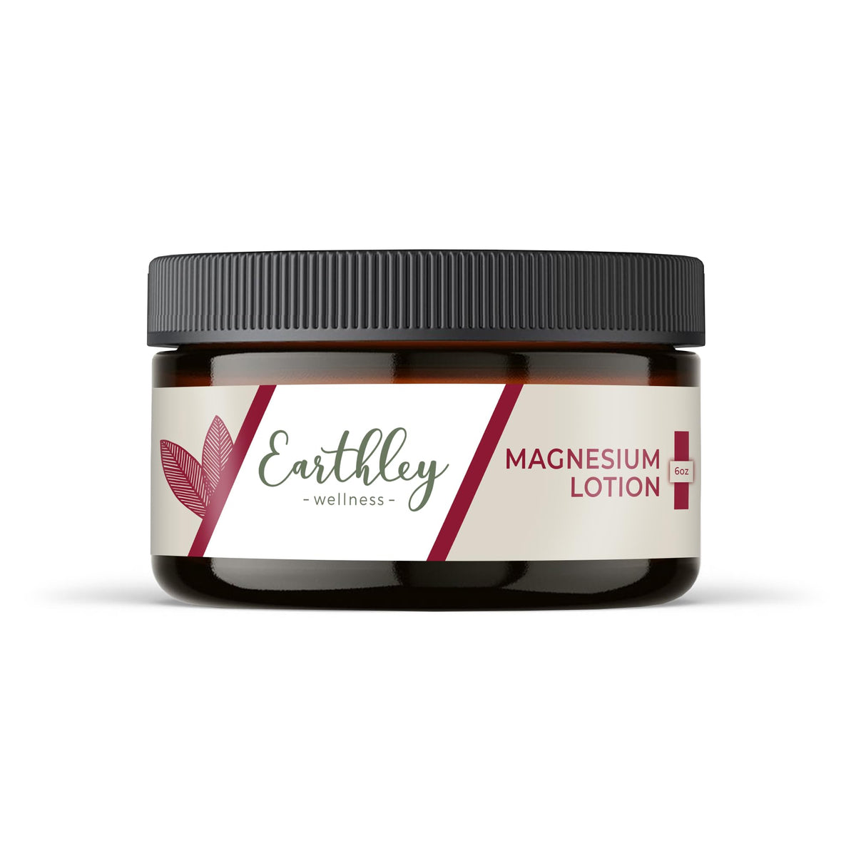 Earthley Wellness Magnesium Lotion 6oz Lavender front view