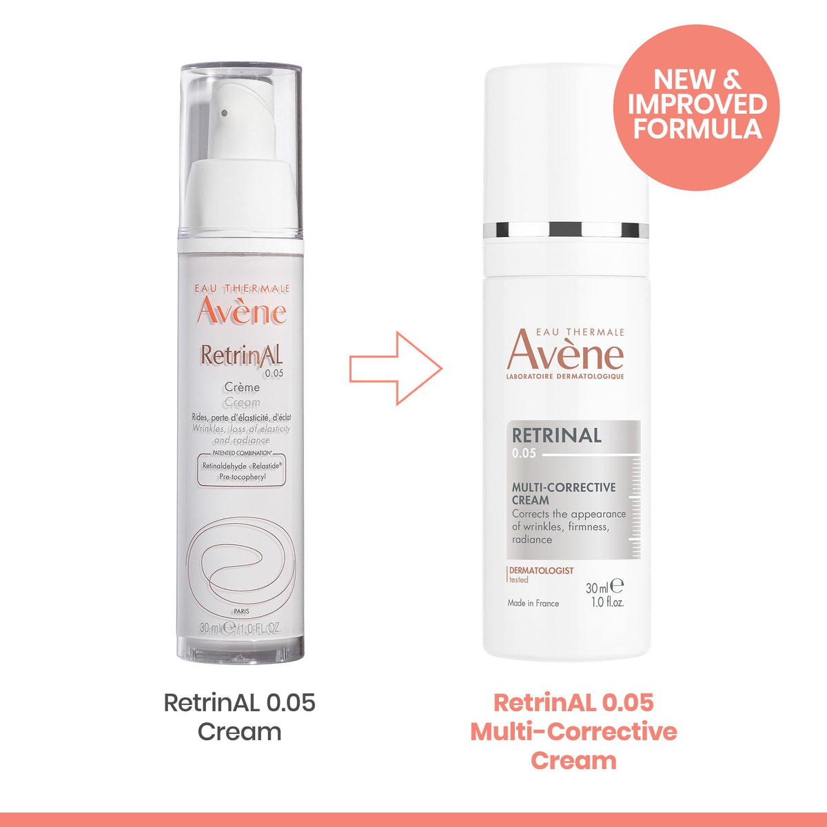 Eau Thermale Avène Retrinal 0.05% Anti-Aging Cream application on skin