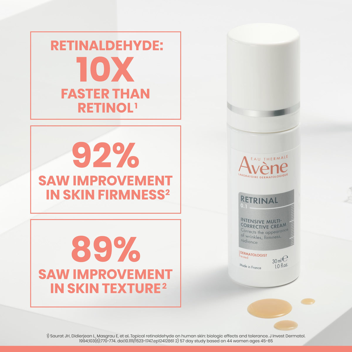 Eau Thermale Avène Retrinal 0.1% Cream application on skin