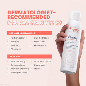 Eau Thermale Avène Thermal Spring Water 5 oz packaging details