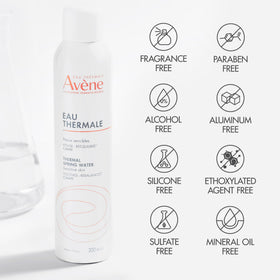 Eau Thermale Avène Thermal Spring Water face mist spray with ingredients list