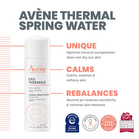 Eau Thermale Avène Thermal Spring Water Soothing Face Mist 1.6 oz back view