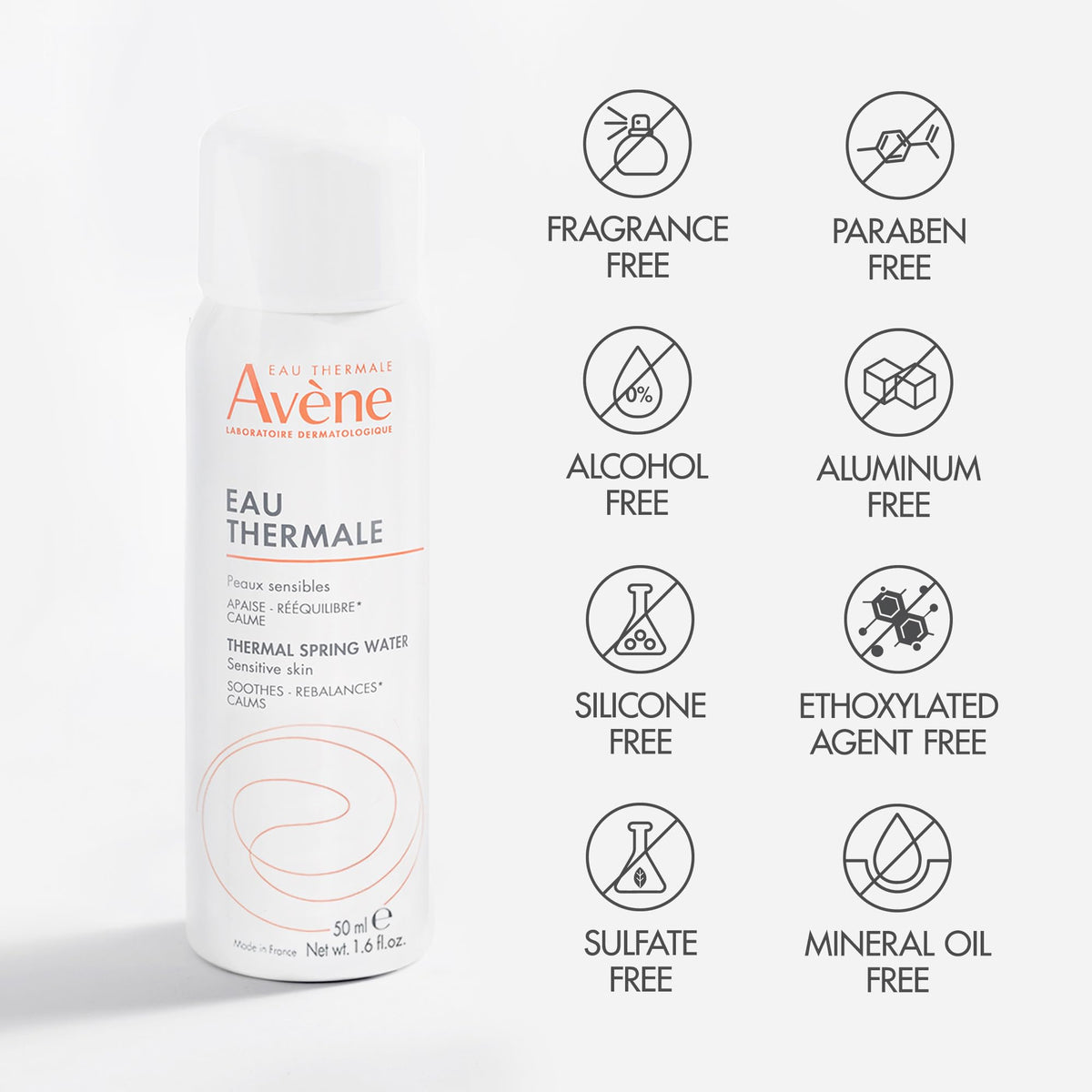 Eau Thermale Avène Thermal Spring Water Soothing Face Mist 1.6 oz close-up of nozzle