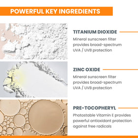 Eau Thermale Avène Tinted SPF 50 Mineral Sunscreen compact size comparison