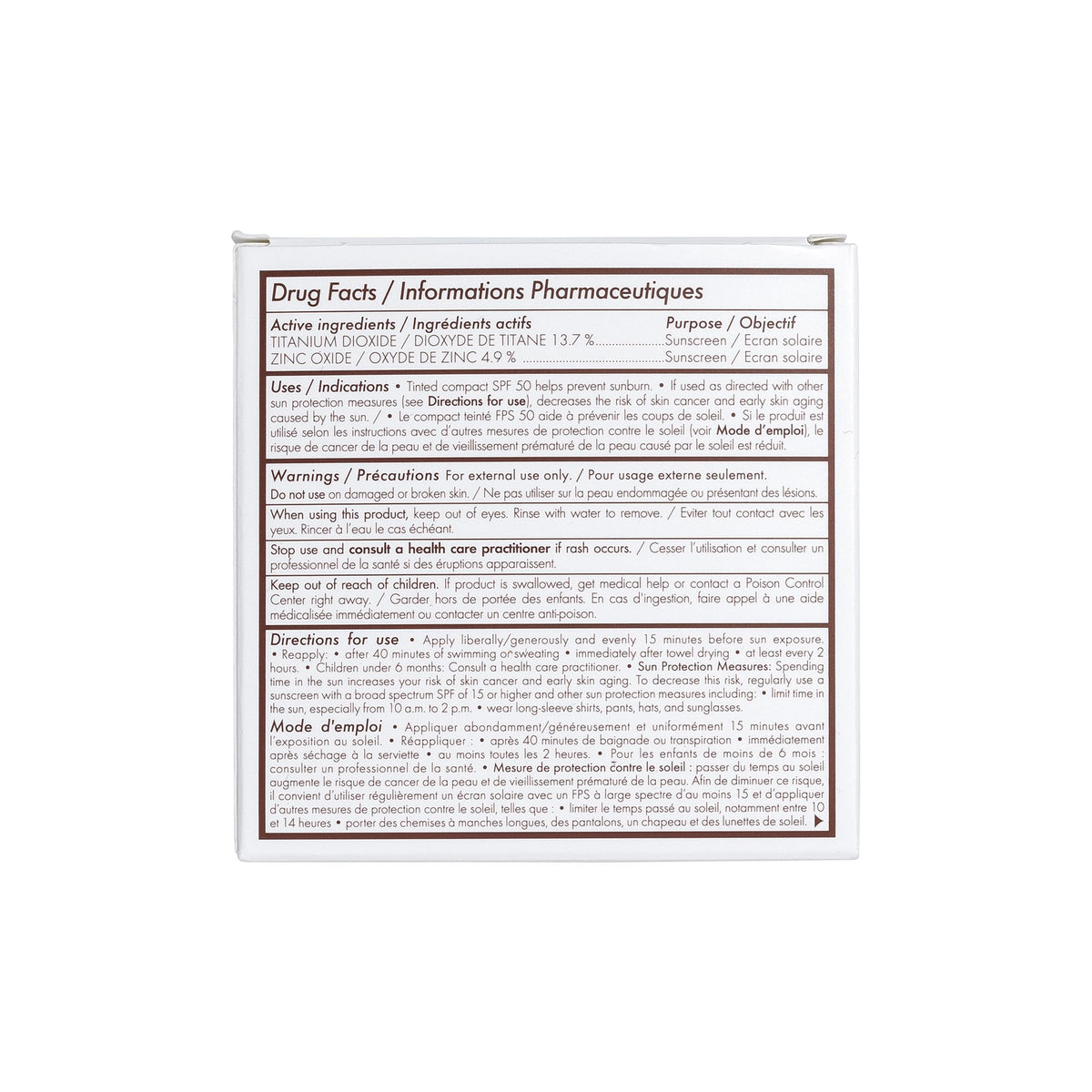 Eau Thermale Avène Tinted SPF 50 Mineral Sunscreen with packaging