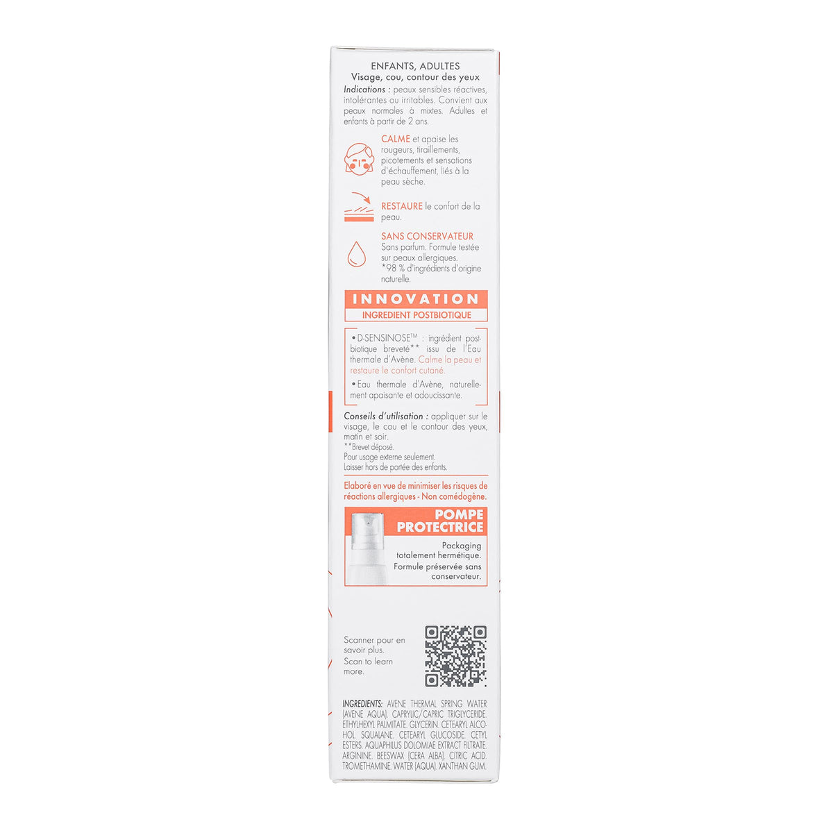 Eau Thermale Avène Tolerance Control Soothing Recovery Cream packaging