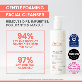 Eau Thermale Avène Tolerance Gentle Foaming Cleanser 5 oz back view