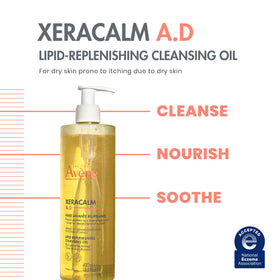 Eau Thermale Avène XeraCalm A.D Cleansing Oil back view
