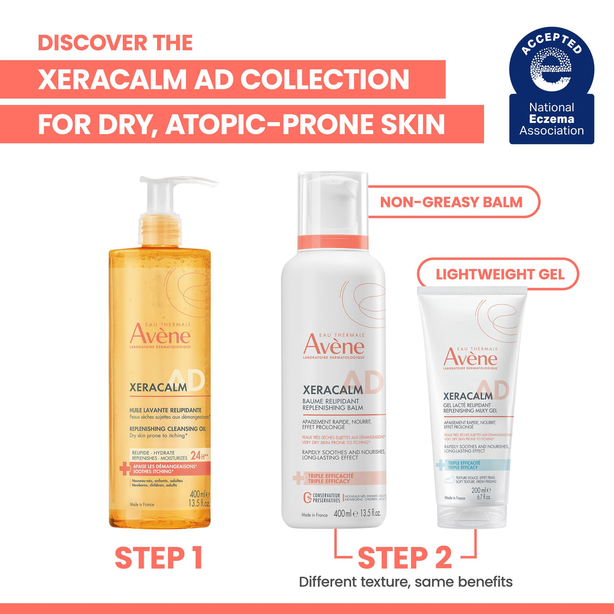 Eau Thermale Avène XeraCalm A.D Cleansing Oil texture demonstration
