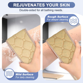 eaxun exfoliating back scrubber in shower setting