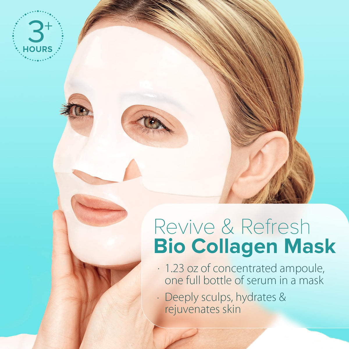 Ebanel Bio Collagen Face Mask hydrogel sheet close-up