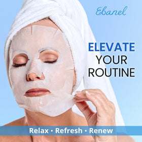 Ebanel Collagen Face Mask showing comfortable fit