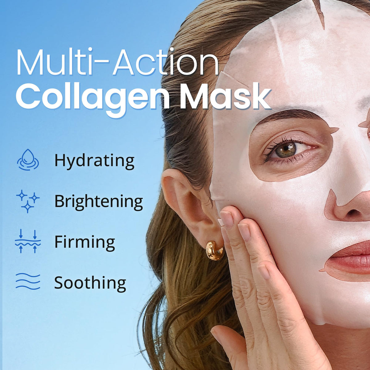 Ebanel Collagen Face Mask showing individual mask design