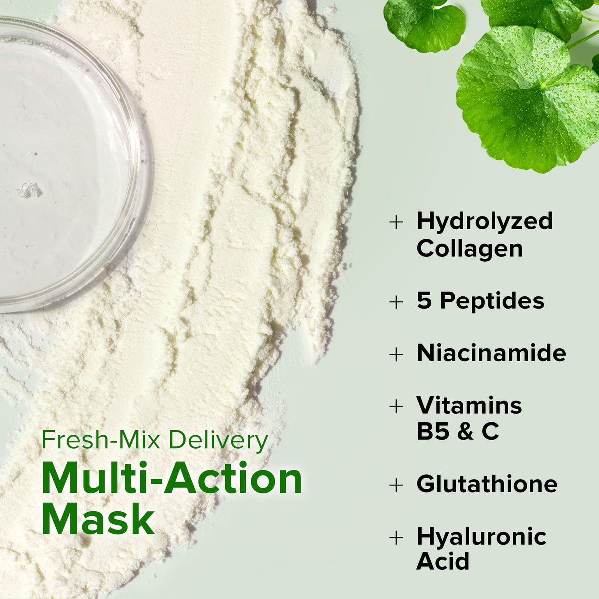 Ebanel Collagen Peptides Wash-Off Face Mask powder sachets