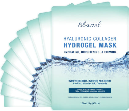 Ebanel Hydrogel Collagen Face Mask 10-Pack front view