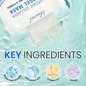 Ebanel Hydrogel Collagen Face Mask being applied
