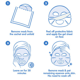Ebanel Hydrogel Collagen Face Mask in a spa setting