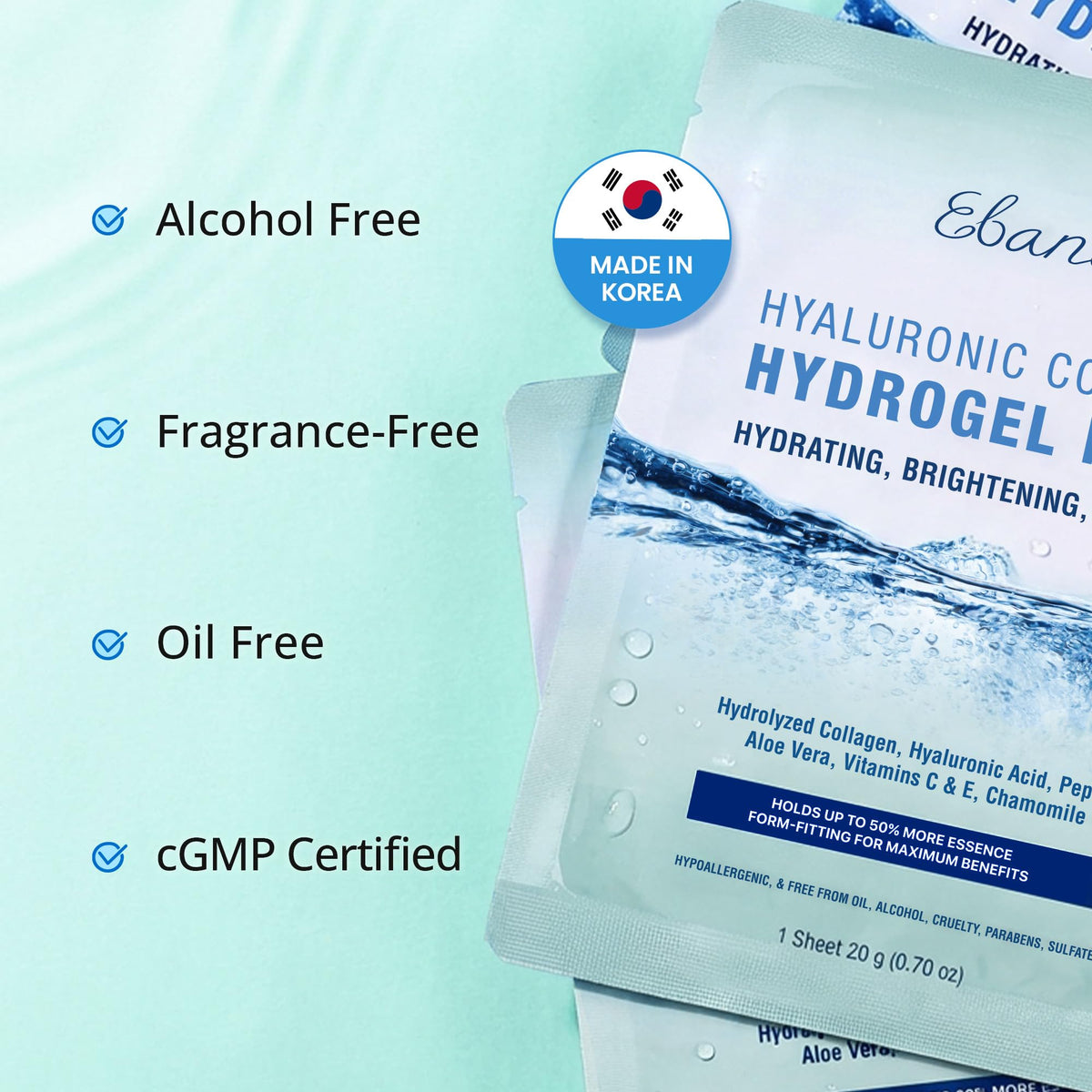 Ebanel Hydrogel Collagen Face Mask ingredients list