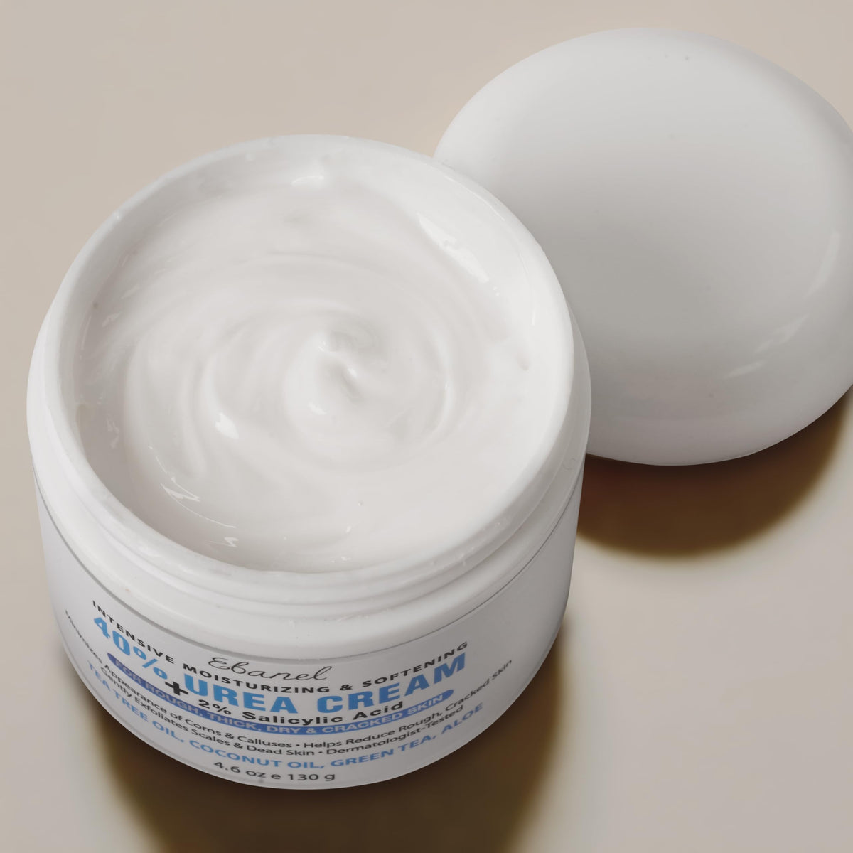 Ebanel Urea Cream 40% in a bathroom setting