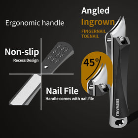 EBEWANLI Ingrown Toenail Clippers in a travel pouch for portability