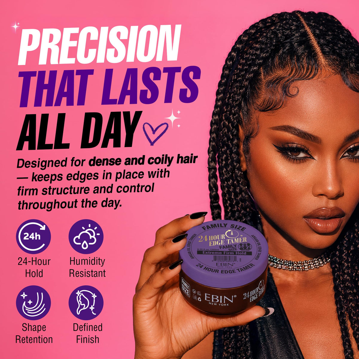 EBIN NEW YORK Edge Tamer showing the sleek packaging