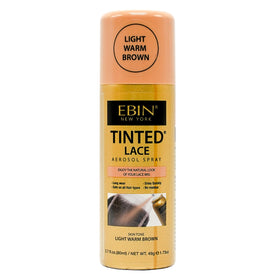 EBIN NEW YORK Tinted Lace Aerosol Spray Light Warm Brown front view