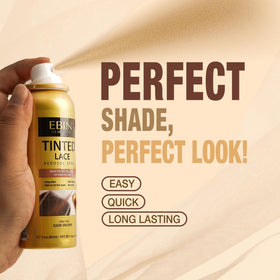 EBIN NEW YORK Tinted Lace Aerosol Spray Light Warm Brown side view