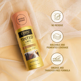 EBIN NEW YORK Tinted Lace Spray on a vanity table
